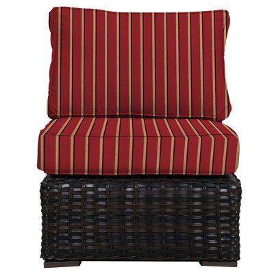 Sireci Wicker Outdoor Armless Lounge Chair