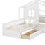 Lit simple avec canapé et tablette-1155341437