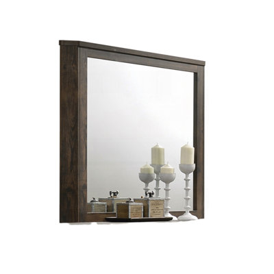 Walnut Finish Mirror