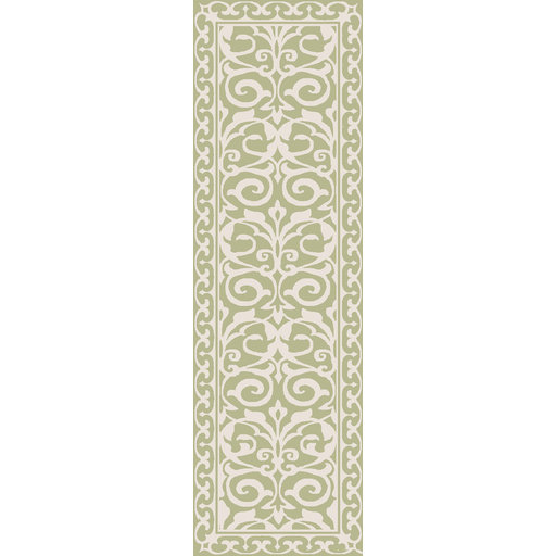 Bastien Damask Indoor Rug, Runner 2'6" x 8'