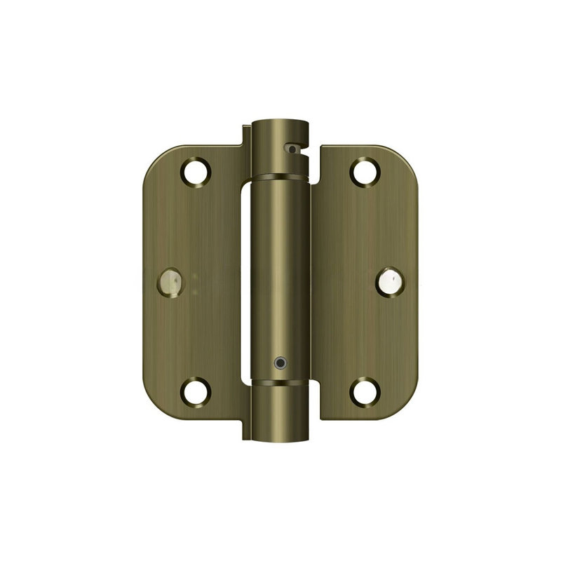 Steel Hinge, Antique Brass