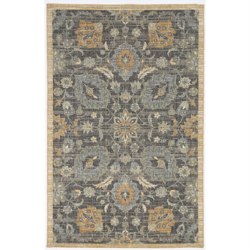 Tapis taupe Bodily, Rectangulaire 9 pi x 13 po