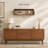 Sephine Modern Boxy 2-Tier Floating Wooden Wall Shelves, Decorative Storage Shelf for Kitchen, Bedroom, Living Room, Office