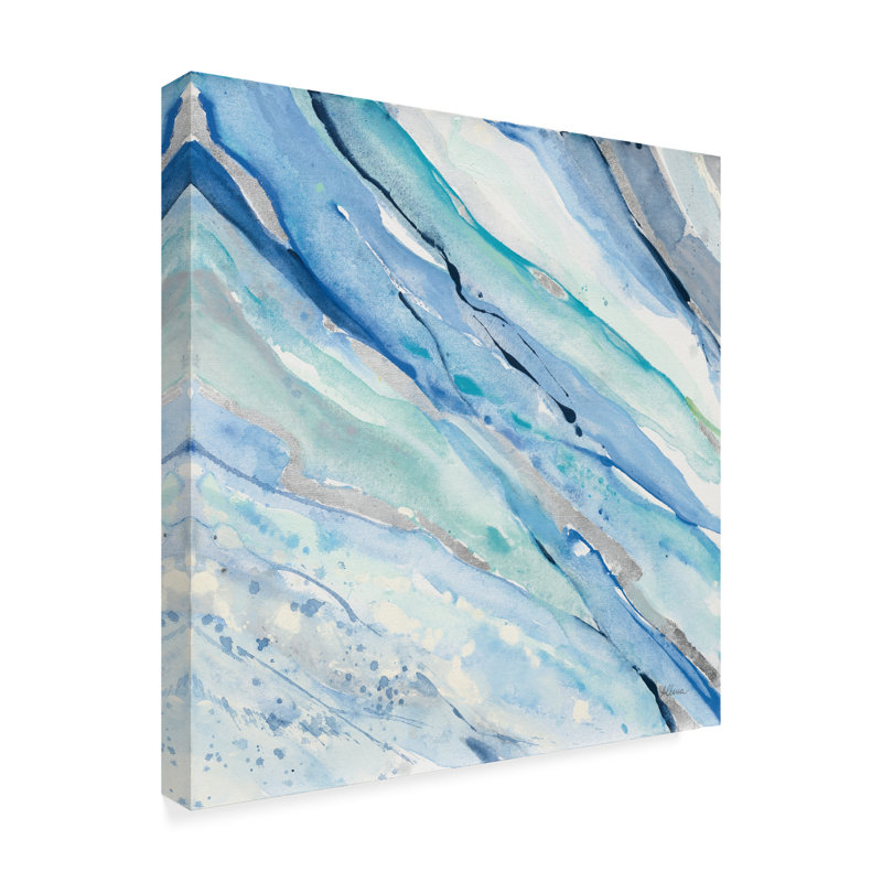 « silver spring i », reproduction de peinture à l’acrylique sur toile tendue, H 14 po x l 14 po x P 2 po