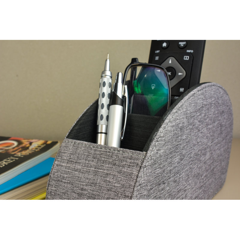 Annea Remote Control Holder, Grey/Black