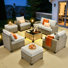 Wahkon Wicker/Rattan 5 - Person Seating Group With Cushions