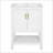 24" Modern Bathroom Vanity With Elegant Twill Design & Soft-Close Hinges, Bathroom Cabinet With Back Open Structure, Adjustable Shelf