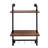 Industrial Pipe Shelf, 3 Tier And 2 Tier Wall Mounted Shelves, Display Shelves,Farmhouse Kitchen Bar Shelf