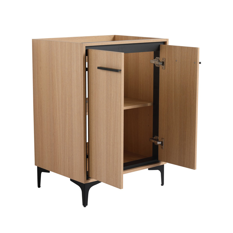 Bathroom Vanity Without Top Sink, Modern Bathroom Storage Cabinet With 2 Soft Closing Doors, Single Sink Bathroom Vanity