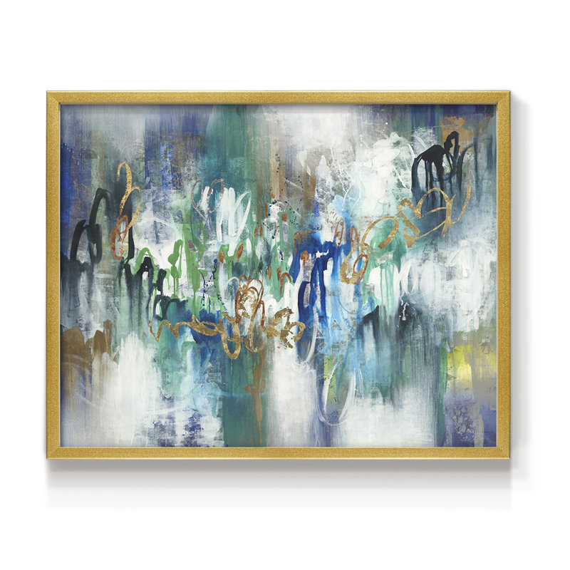 Felicity - Impression encadrée - Restickable, H 11 po x l 14 po, Or