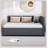 Full Upholstered Daybed With Trundle Sofa Bed Frame-512544598