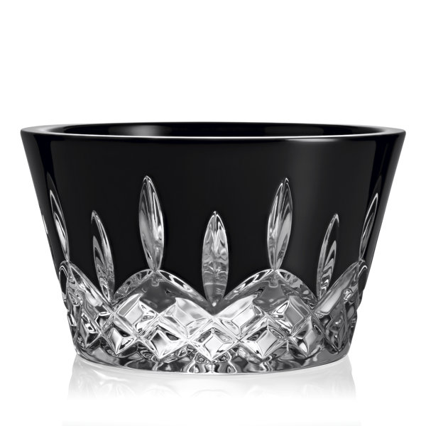 Waterford Lismore Black Crystal Martini Glasses - Set of 2