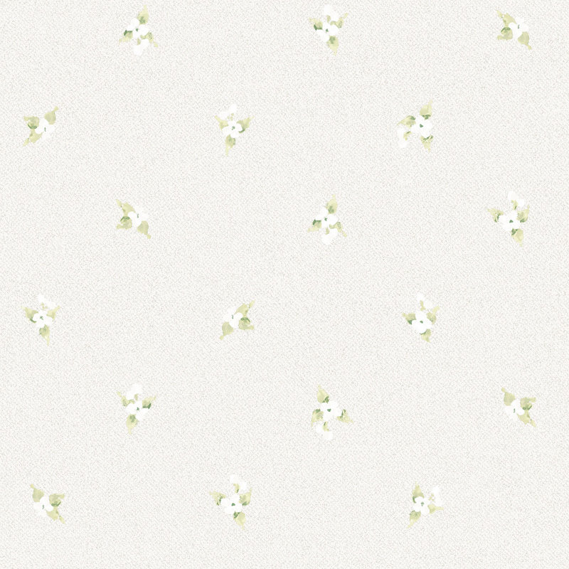 Garretson 1000cm x 52.8cm Satin Wallpaper Roll, Grey/Green