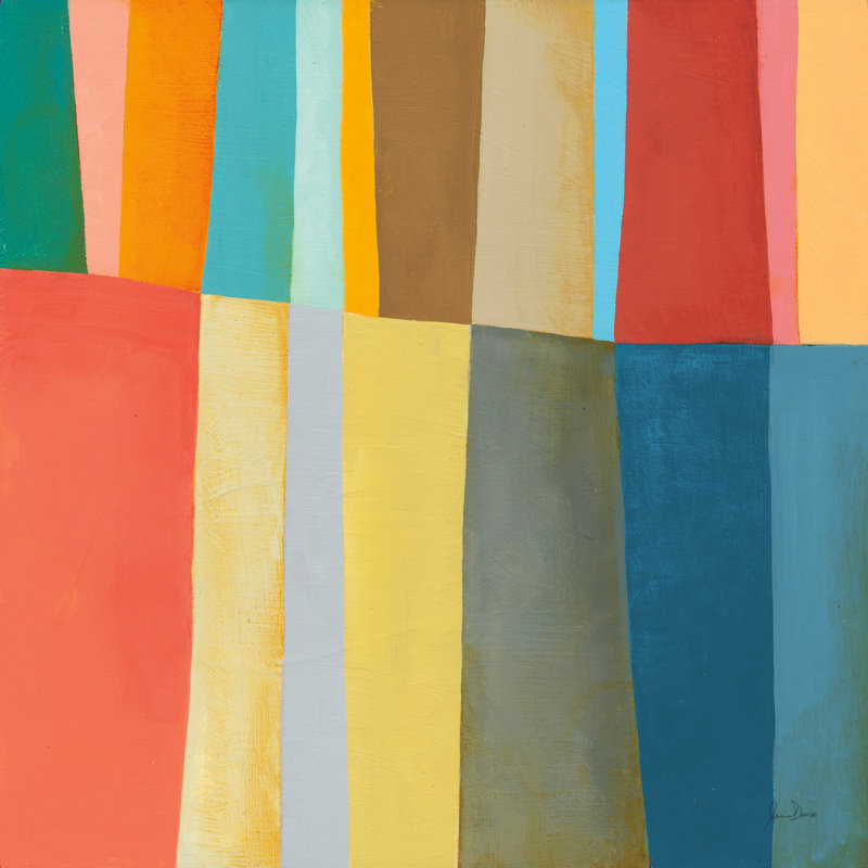 Stitched Together IV Oasis by Jane Davies - Wrapped Canvas Print, 76cm H x 76cm W 