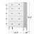 Shaker Style, 5 Drawer Tall Dresser-860401891
