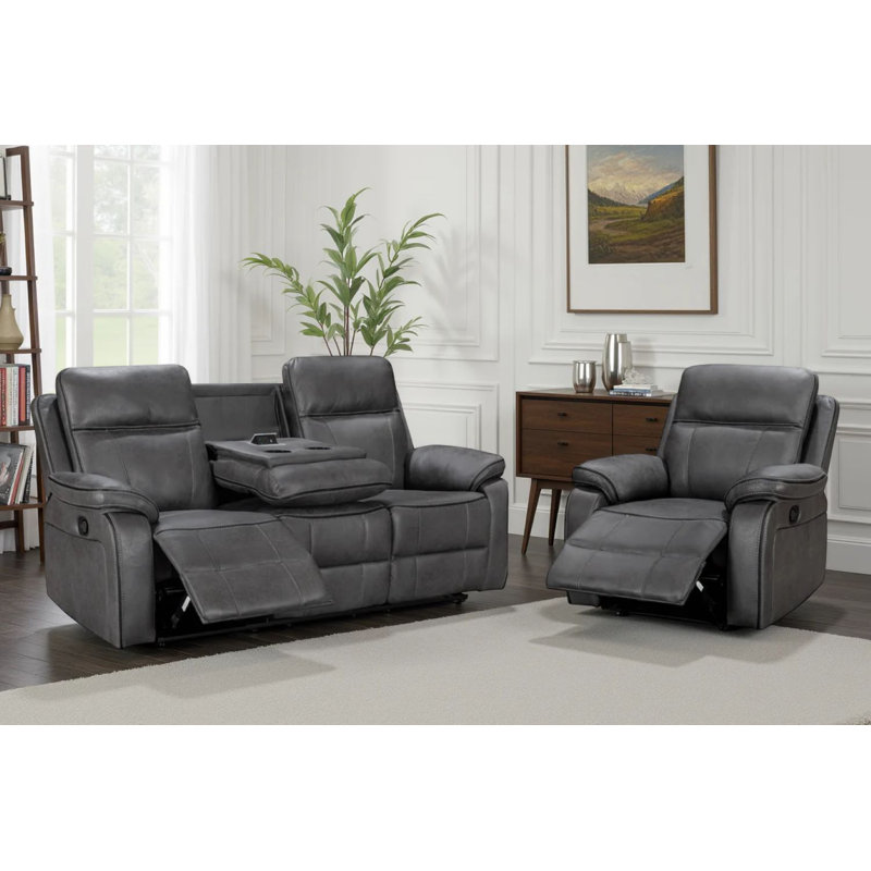 2 - Piece Faux Leather Living Room Set