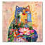 « lotus cat », reproduction d’impression sur toile tendue-23091045