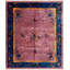Hand Knotted Wool Area Rug in Purple
