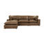 Hadleigh Brown Leather Modular Sectional