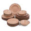 Service de vaisselle en porcelaine rose moucheté Rustic Charm (service de 24 pièces pour 6 personnes)