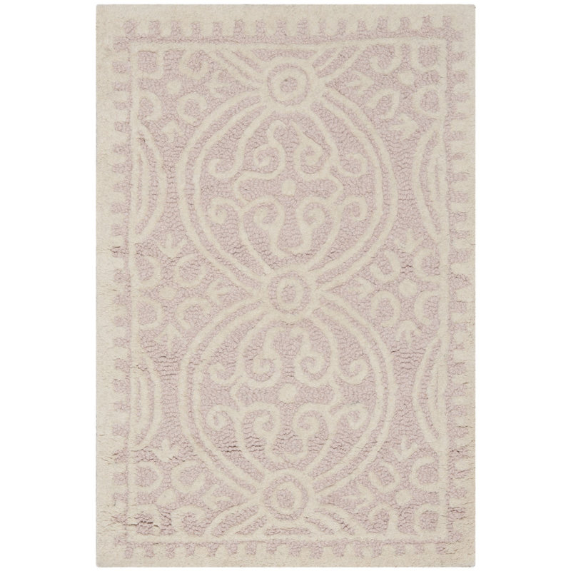 Ame Hand Tufted Wool Geometric Rug, Rectangle 2' x 3'