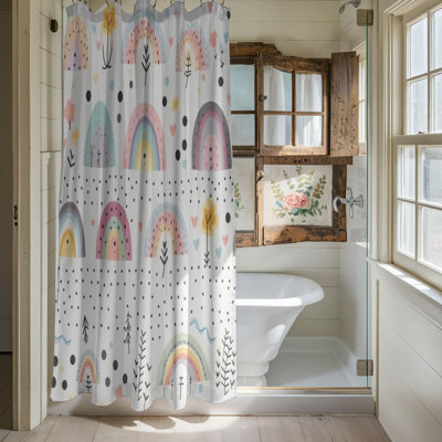 Light Rainbow Textures - Premium Shower Curtain