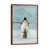 Classic Brown Wood Floater Framed