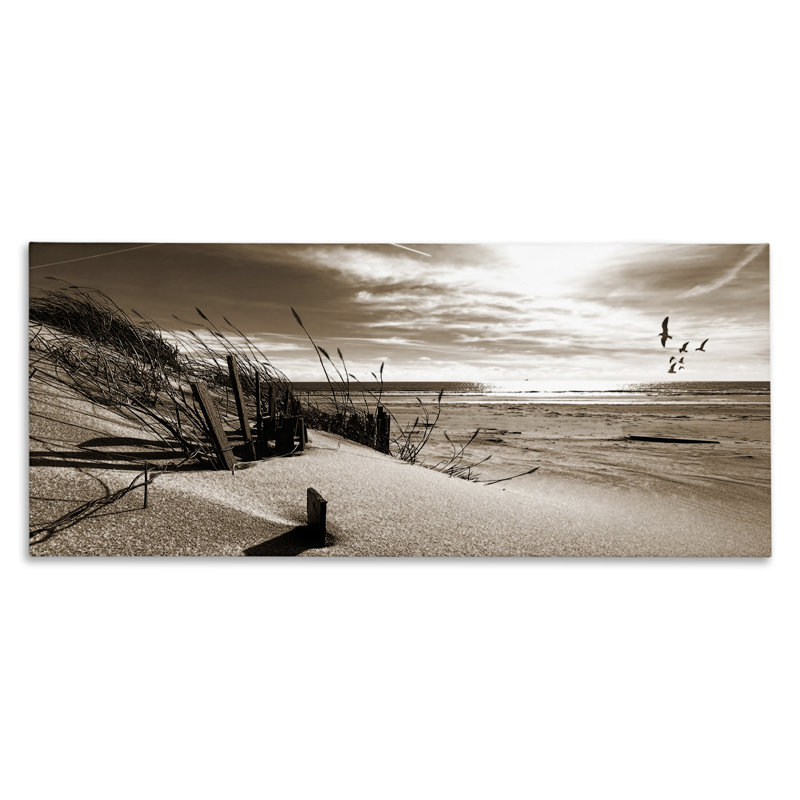 Art mural sur toile Zen Sands Beach par Noah Bay, H 17 po x l 40 po