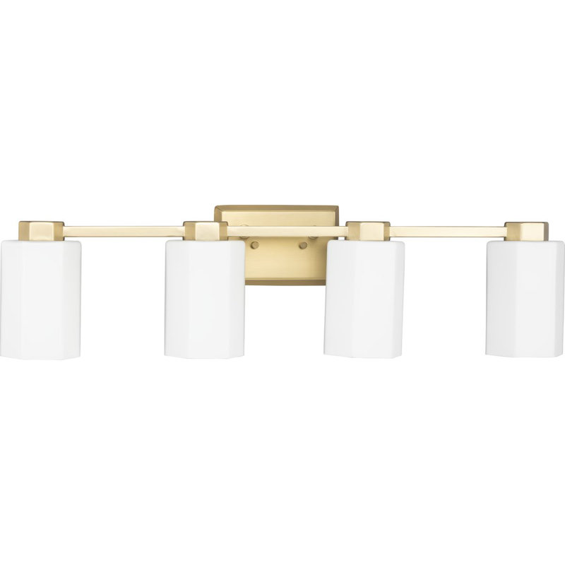 Estrada Dimmable Vanity Light, Brushed Gold, 4