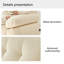 Coussin modulaire beige en polyester-1608944374