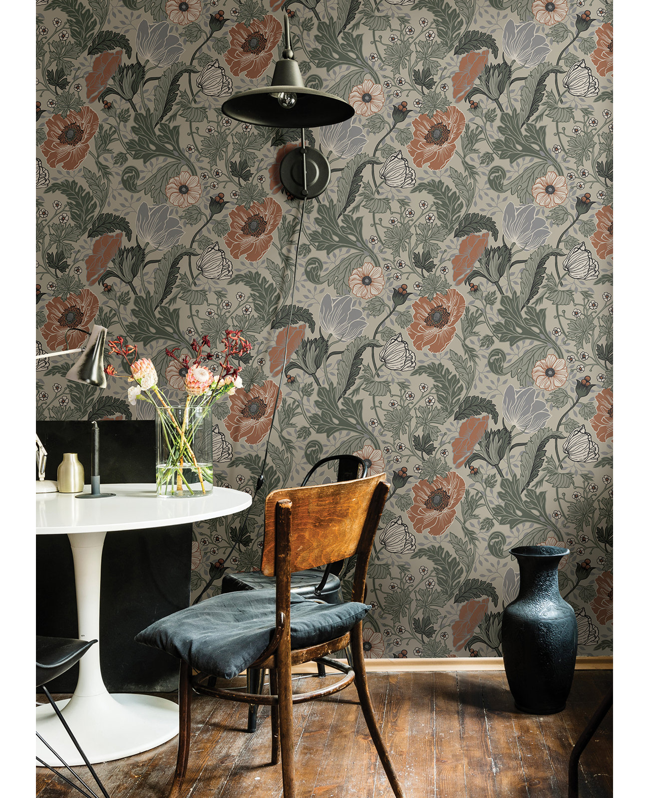 Mackenzie Wallpaper Roll, Gray