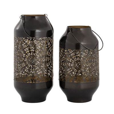Ensemble de 2 lanternes noires Culler