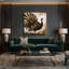 Birds Wild Turkey Beige Canvas Wall Art-1590043626