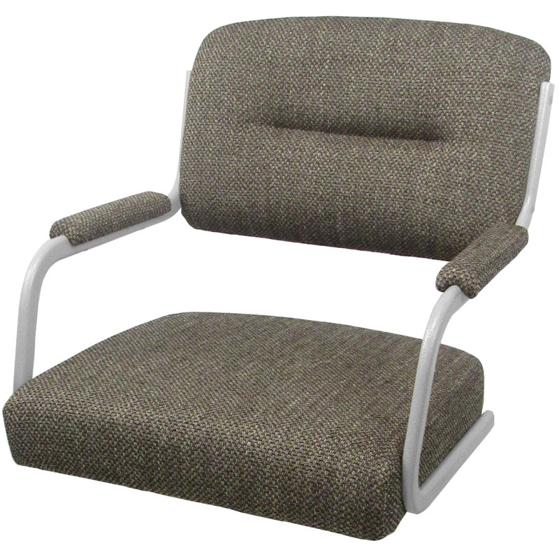 Tabouret de bar pivotant 30 po Jomiah, Blanc, Brun