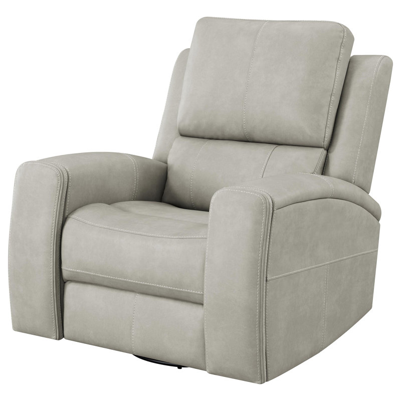 Brickston Triple Power Swivel Glider Recliner Grey, Gray