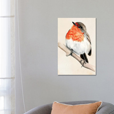 Little Bird On Branch IV by Jennifer Paxton Parker - Wrapped Canvas Painting