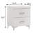White 2-Drawer Nightstand