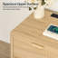Table de chevet en bois avec station de charge, table de chevet cannelée, commode de table de chevet