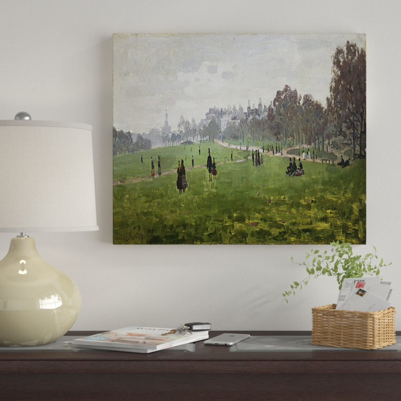 « green park on london », reproduction d’impression, H 18 po x l 27 po x P 1,5 po, Pas de tapis, Toile tendue