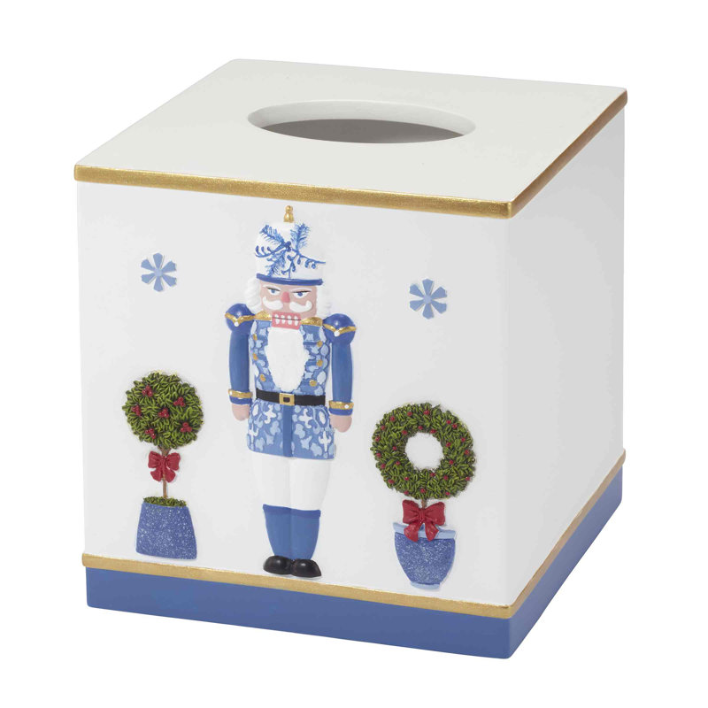 Nutcracker Trellis Bath Avanti Linens Tissue Cover