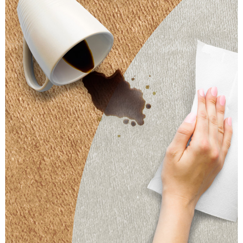 Dahms Vinyl Machine Printed Area Rug, Rectangle 5'3" x 7'10.5"