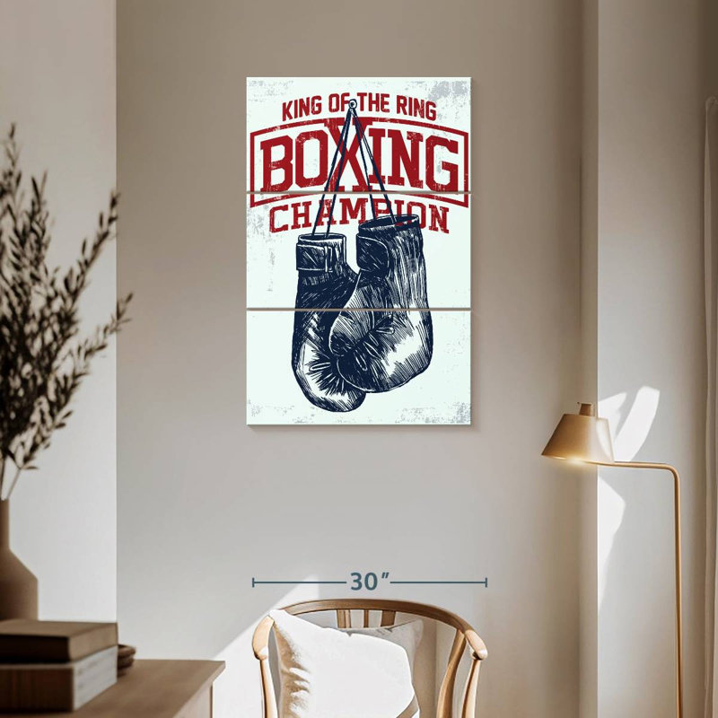 Sireci Boxing Champ Typography, 57'' H x 36'' W