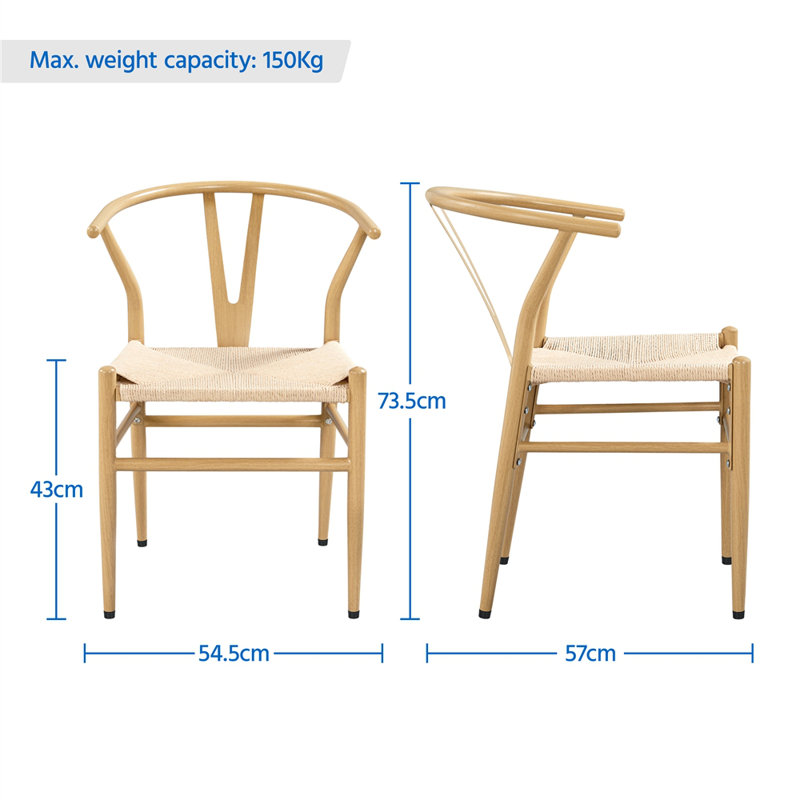 Mid-Century Weave Arm Chair, Natural