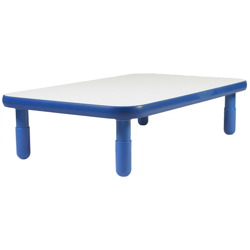 BASELINE 48" x 30" Rectangular Table, 12" H, Royal Blue