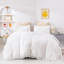 Ensemble d'édredon blanc pour grand lit Farmhouse Shabby Bedding-130873945