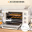 HOMCOM Mini Oven 21L Electric Grill w/ Adjustable Temp 1400W-849530661