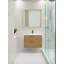 Meuble-lavabo flottant avec lavabo simple blanc Maxbano