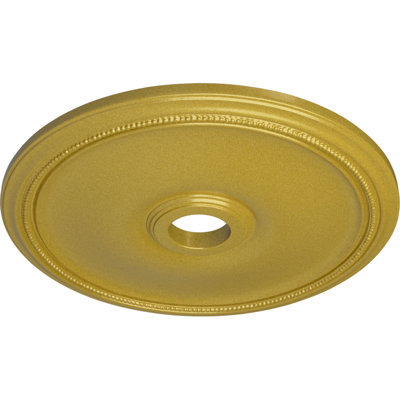 Diamètre de 24 po x P 3 5/8 po x P 1 3/4 po médaillon de plafond Theia (convient aux auvents jusqu'à 6 3/4 po)