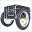 Remorque de chargement de vélo Fat Tyres améliorée, chariot de chariot à vélo robuste de capacité de charge de 150 lb, rangement compact pliable, système d'attache sécuritaire universel, pour le camping, l'épicerie et le transport