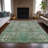 Machine Washable Indoor/Outdoor Xhevrie Sage Rug-111820152